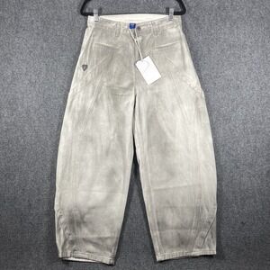 Aelfric Eden Baggy Barrel Jeans Dirt Color High Waist Wide Leg Denim Pants 30x28